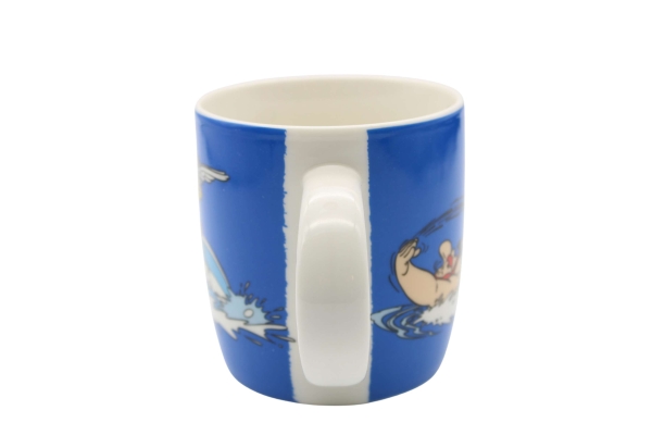 Asterix und Obelix/Asterix Tassen/Tasse Asterix Schwimmen von Könitz Ansicht Henkel